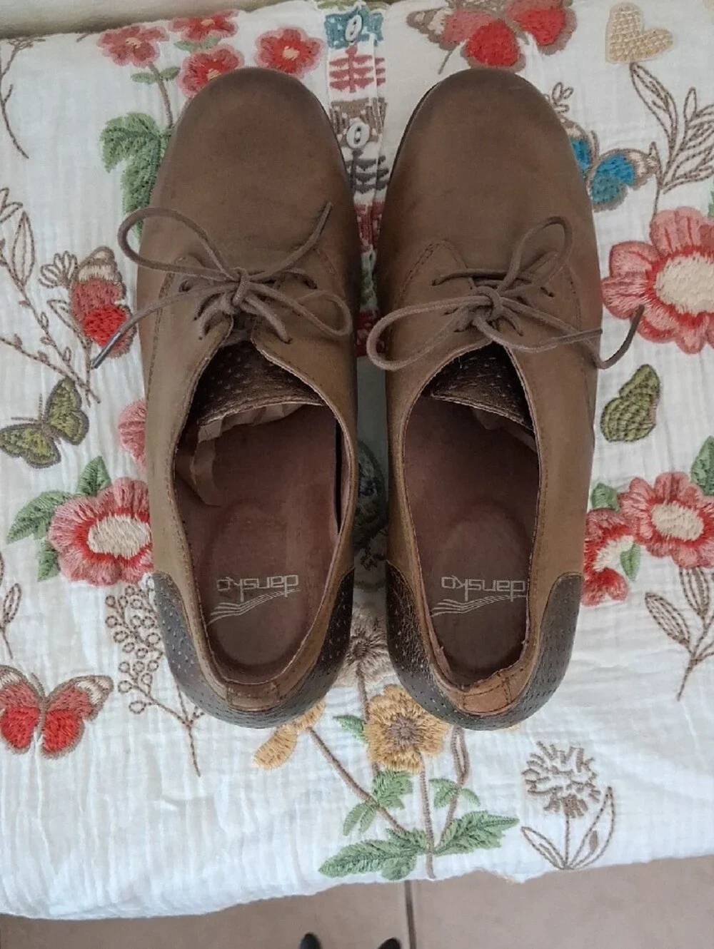 Dansko Classic Lace-up Brown Leather Women's Oxford, Size 38